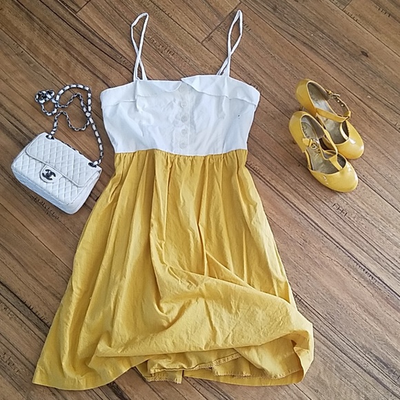 Maeve Dresses & Skirts - Anthro Maeve yellow dress w pockets 12 ec
